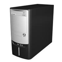 AOpen Computer F501F schwarz/silber PC Gehäuse MidiTower 4 x 5.25 Schwarz/Silber