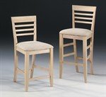 Unfinished Roma Upholstered Seat Stool