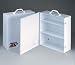 3 Shelf industrial cabinet- empty metal case w/ swing out door- 13-7/16 in. x16 in. x...
