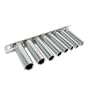 9 PC 1/4" DEEP CHROME SOCKET SET MM