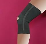 Alpha Medical Spiral Stay Open Patella Compression Support Knee Brace Black Small