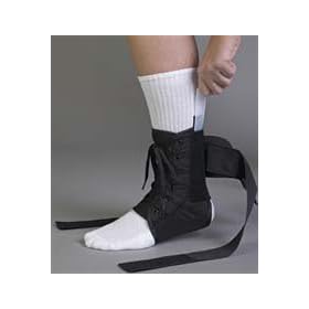 AsO Ankle Stabilizing Orthosis w Plastic Stays (fits left or right) (black) by ASO