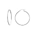 925 Sterling Silver 1 1/2 Inch Hoop Earrings