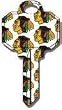 Chicago Blackhawks Schlage SC1 House Key