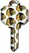 Chicago Blackhawks Schlage SC1 House Key