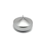 Silver Floating Candles 1.3/4 Inch Burn 4.5 Hours Set of 6