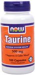 Taurine by NOW Foods - Mental Fitness (500 mg - 100 Capsules)