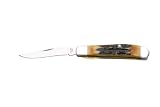 Bear & Son 506L 3 1/2 Inch Genuine India Stag Bone Lockblade Worker Knife