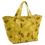 Linen Ginkgo Leaf Weekender Bag