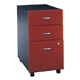 Bush Industries Advantage 3-drawer Pedestal Apple/slate Ea - Model 116974