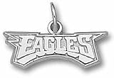 Philadelphia Eagles 1/4 Eagles Charm - Sterling Silver Jewelry