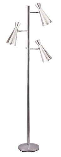 Adesso Dart Tree Floor Lamp, Steel