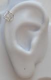Sterling Silver Upper Ear Open Scroll Ear Cuff Wrap
