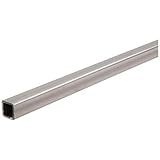 Unpolished (Mill) 1008-1010 Steel Square Tube, 2" Square Tube, 0.083" Wall Thickness, 1.834" Inner Diameter, 4' Length
