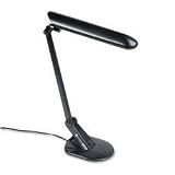 Electrix Illumination 7255-BK High-output fluorescent desk lamp, adjustable, 20 high, matte black
