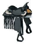Saddle - Western Black 13 Youth