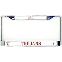 USC Trojans Chrome License Plate Frame