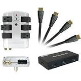 CTA Digital HDMI 6-IN 1 Home Theater Electrical Starter Kit