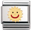 Nomination Composable Classic FUN Edelstahl, Email und 18K-Gold (Sonne) 030209 Preisvergleich