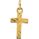 14K Yellow Gold Child's Cross Pendant
