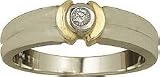 14K Two-Tone Gold Diamond Promise Ring