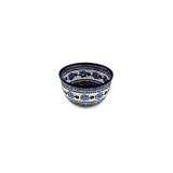 Boleslawiec Polish Pottery bowl H6527C signature pattern 143ART UNIKAT made by Zaklady Ceramiczne