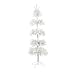 6.5' White Ornament Display Tiered Tinsel Christmas Tree - Unlit