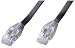 アクロス Cat5e フラットLANケーブル ストレート結線 ブラック 3m ALT03BF