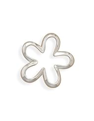 Sterling Silver Cut Out Flower Pendant