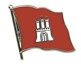 Eigenschaften Everflag  / Flaggen-Pin vergoldet : Hamburg