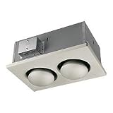 Broan-NuTone 9422P Double 250W Bulb Heat Lamp Type IC