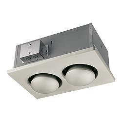 Broan-NuTone 9422P Double 250W Bulb Heat Lamp Type IC