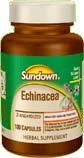 Echinacea 25 mg, Standardized Extract, Capsules, by Sundown - 100 Capsules (3 pack)