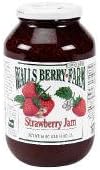 46oz Walls Berry Farm Strawberry Preserves, One Bottle