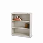 TENNSCO Metal Bookcase, 3 Shelves, 34-1 2w x 13-1 2d x 40h, Light Gray by Tennsco