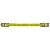 Buy Aviditi 22905-25AVI Stainless Steel Gas Connector, 1 2-Inch ID 3 4-Inch MIP by 3... by Aviditi