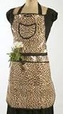 Gloveables Scalloped Full Apron in Leopard Print