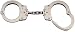 PEERLESS P010 Nickel POLICE 10oz. Low Cost Chain Handcuffs with 19 Locking Positions ...