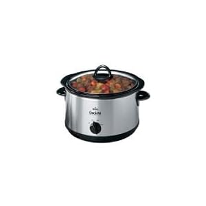Crock-Pot SCR503-UM 5-quart Chrome Slow Cooker w Little Dipper by 