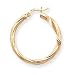 Jewelry : 14k Polished 3.25mm Twisted Hoop Earrings