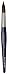 da Vinci Watercolor Series 5530 CosmoTop Mix B Paint Brush, Round Synthetic/Natural Mix, Size 30 (5530-30)