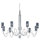 Schonbek EL3124-GS Golden Shadow Elements 9 Light Up Lighting Chandeli