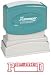 Xstamper One-Color Title Message Stamp, Posted, Pre-Inked/Re-Inkable, Red (1211)