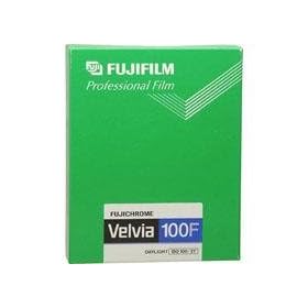 Click here to buy Fujifilm Fujichrome Velvia RVP 100F Color Slide Film, ISO 100, 4in x 5in, Transparency,... by Fuji.