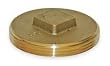 Industrial Grade 1RLW4 Square Head Plug, Brass, 3 In, NPT