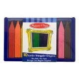 Melissa & Doug Jumbo Triangular Crayons (10 pc)