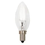 PACK OF 10 x 40W E14 Clear Candle Lamp/Light Bulbs