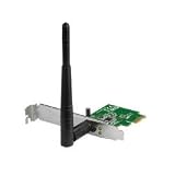 Asus PCE-N10 WLAN-Karte, PCI-e 1x, 802.11n mit 150 Mbits, Hardware Wps, Low Profile, Win 7 XP Vista & Linux Support