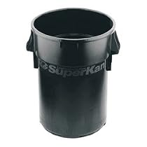 Superkan Backsaver Garbage Container, 44 Gallon, Gray CMC4443GY