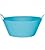 Grasslands Road Caribbean Blue Plastic Party Drink Chiller Tub with Handles